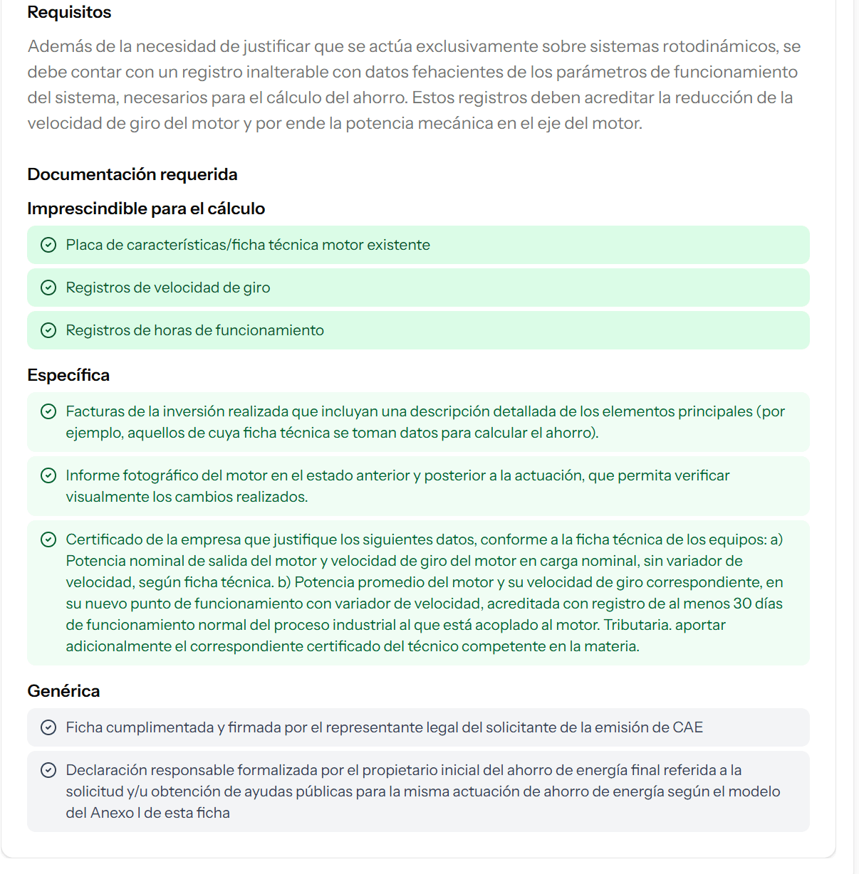 Documentación por Ficha
